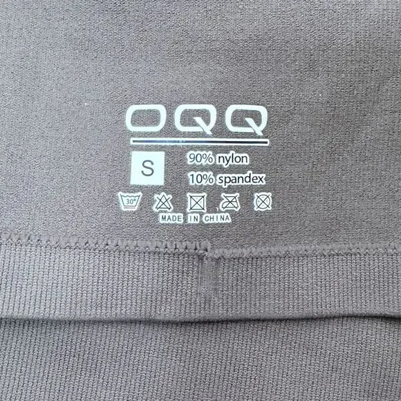 OQQ ScoopNeck Cropped Tee Bundle - Size Small - Pale Yellow, Black, Gray - Picture 10 of 10